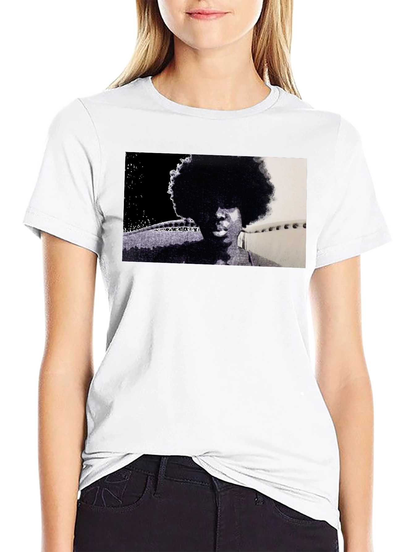 Retro Afro Black T-Shirt