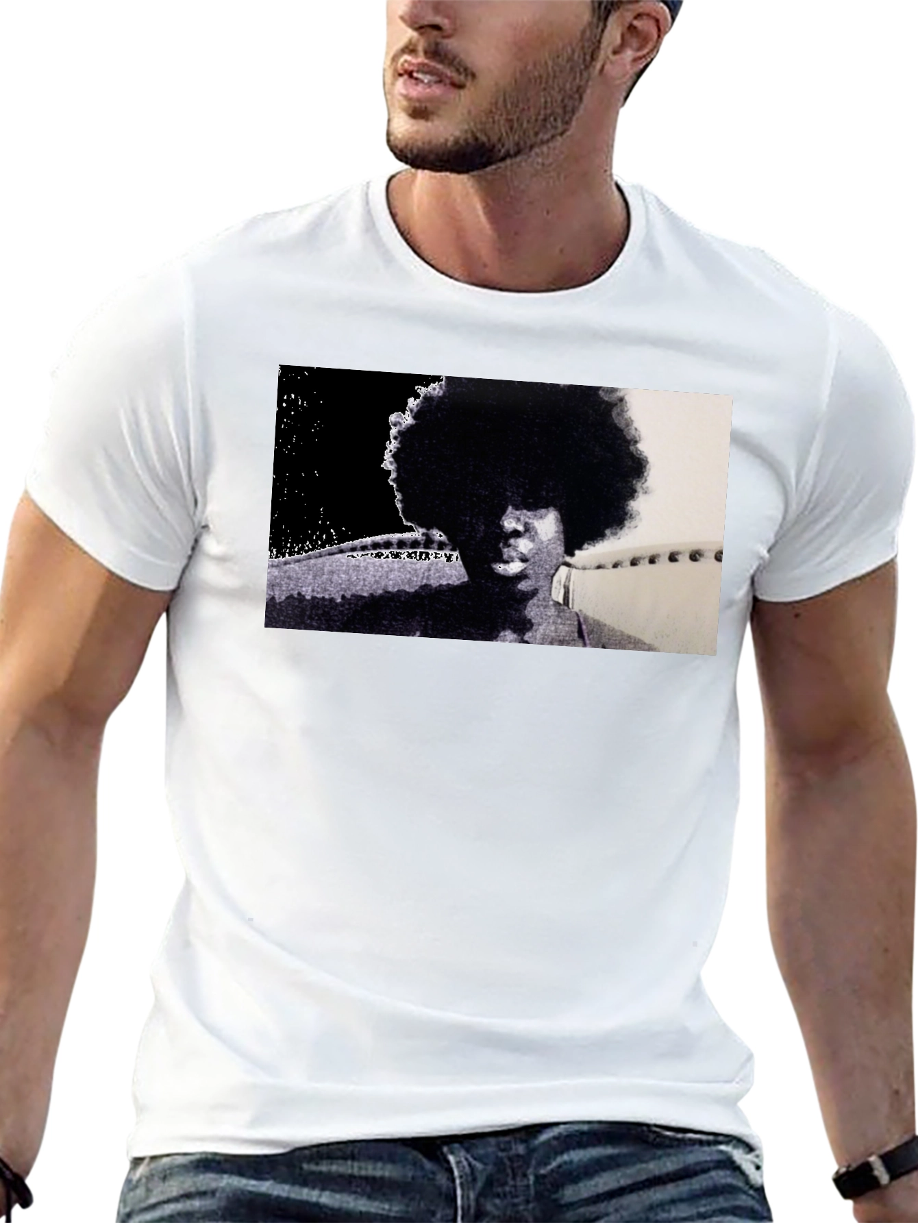 Retro Afro Black T-Shirt