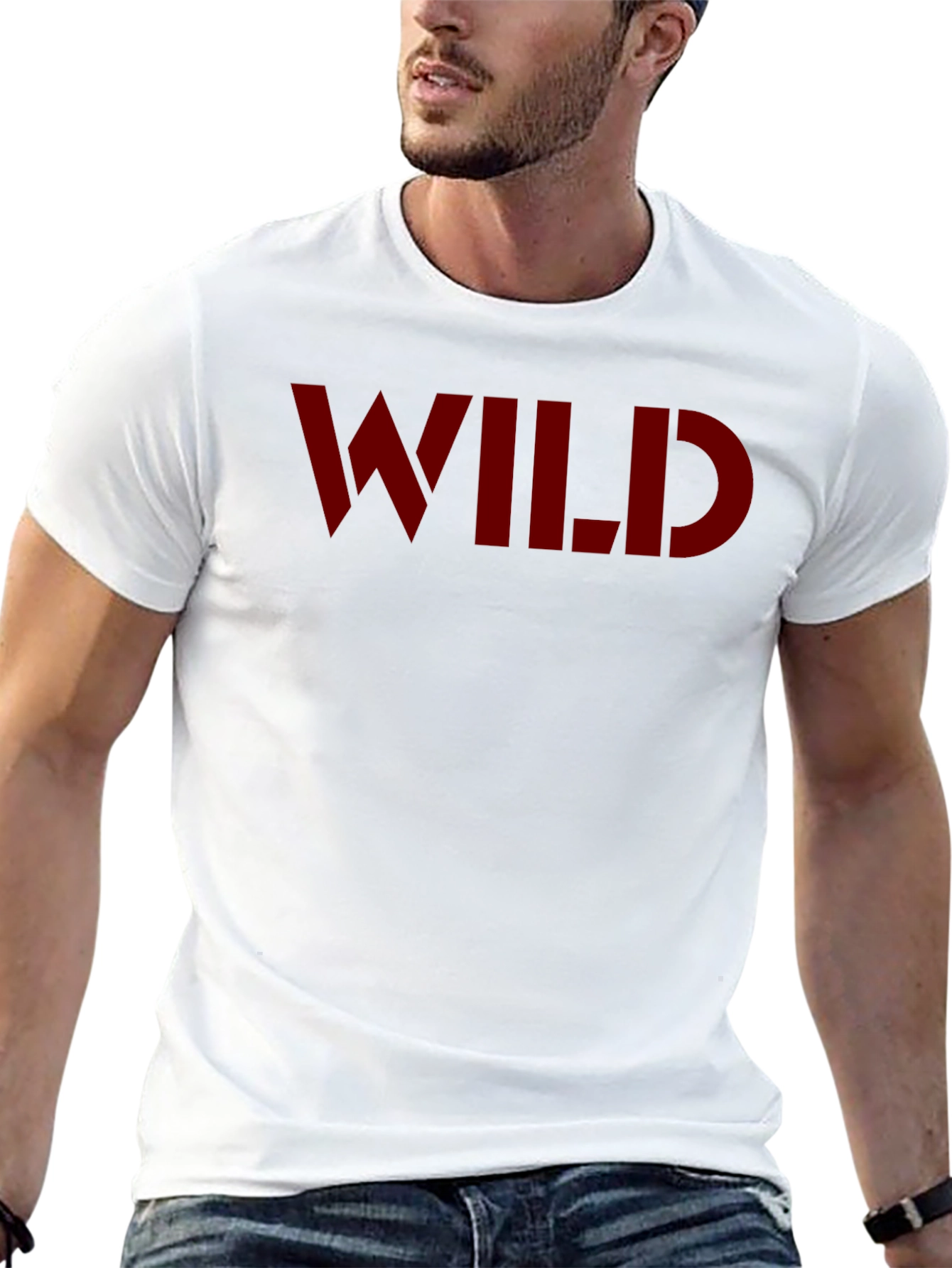 Bold WILD Graphic Tee - Classic Crew Neck T-Shirt