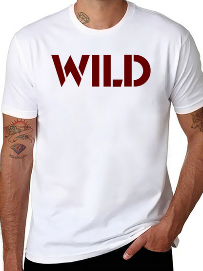 Bold WILD Graphic Tee - Classic Crew Neck T-Shirt