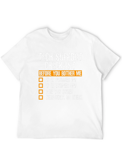 Tech Support Checklist Novelty T-Shirt