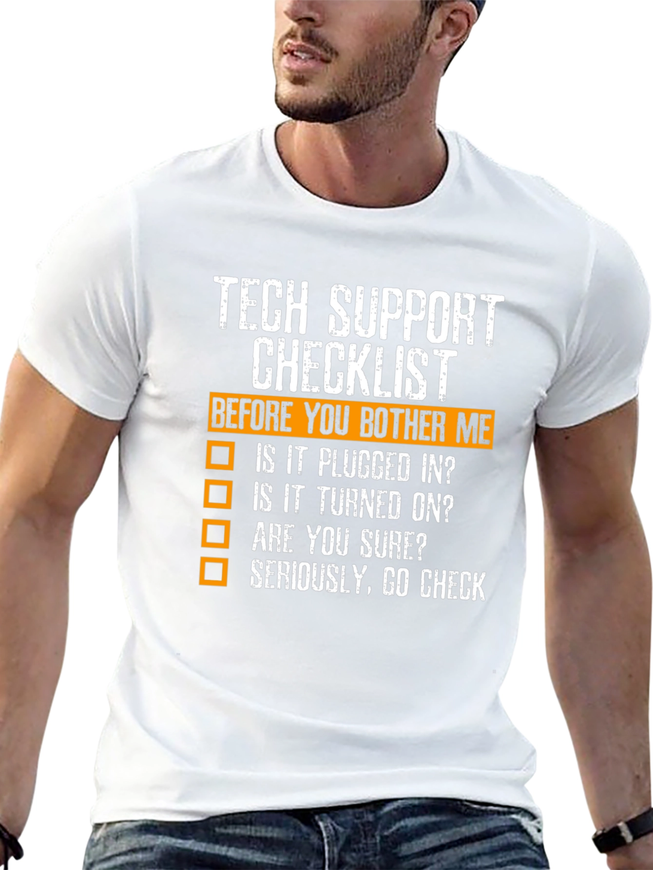 Tech Support Checklist Novelty T-Shirt