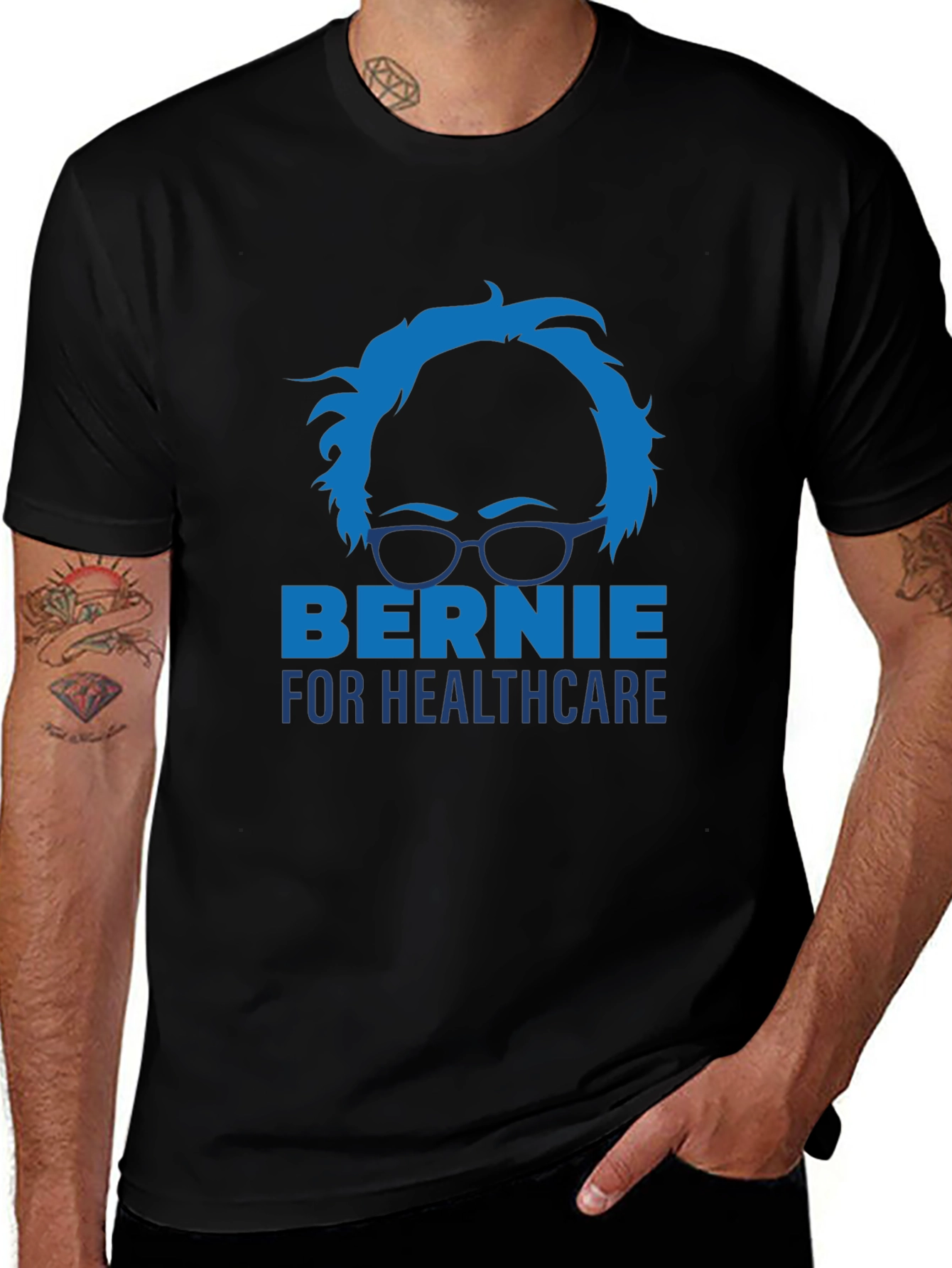 Bernie for Healthcare Political Graphic T-Shirt