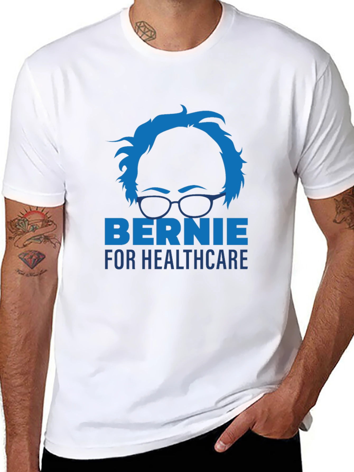 Bernie for Healthcare Political Graphic T-Shirt