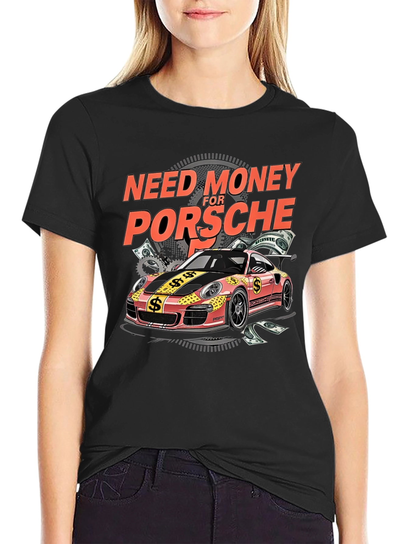 Need Money for Porsche Graphic Tee