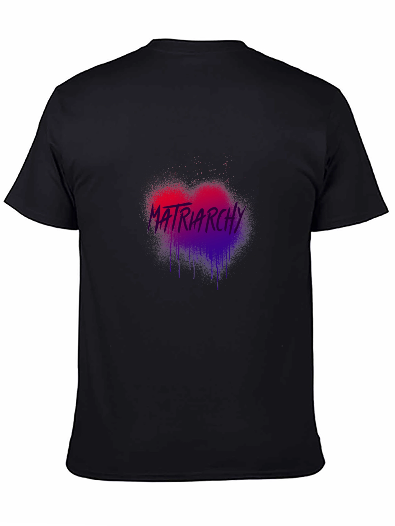 Matriarchy Heart Graphic Black T-Shirt
