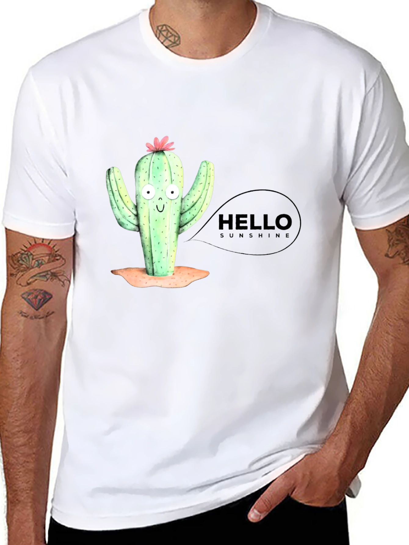 Hello Sunshine Cactus Graphic Tee
