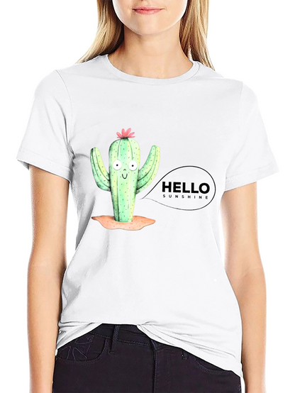 Hello Sunshine Cactus Graphic Tee