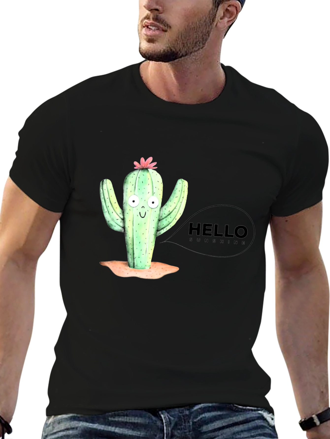 Hello Sunshine Cactus Graphic Tee