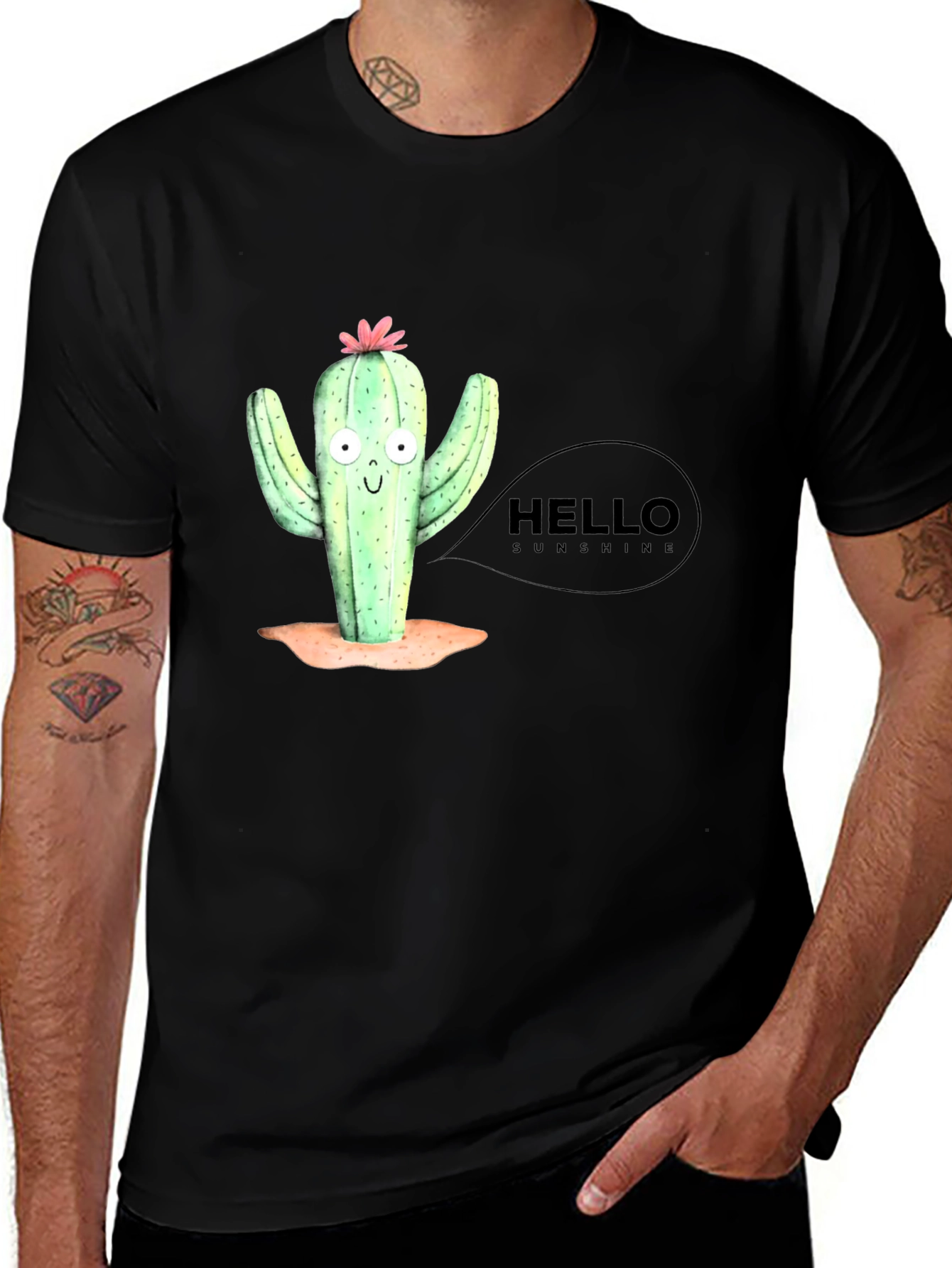 Hello Sunshine Cactus Graphic Tee