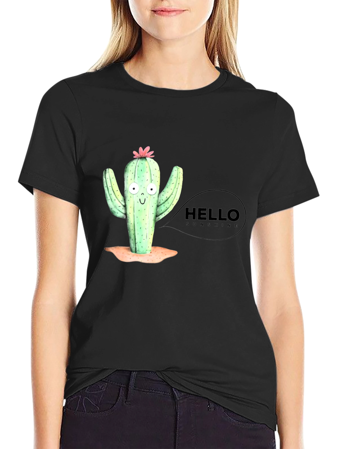 Hello Sunshine Cactus Graphic Tee