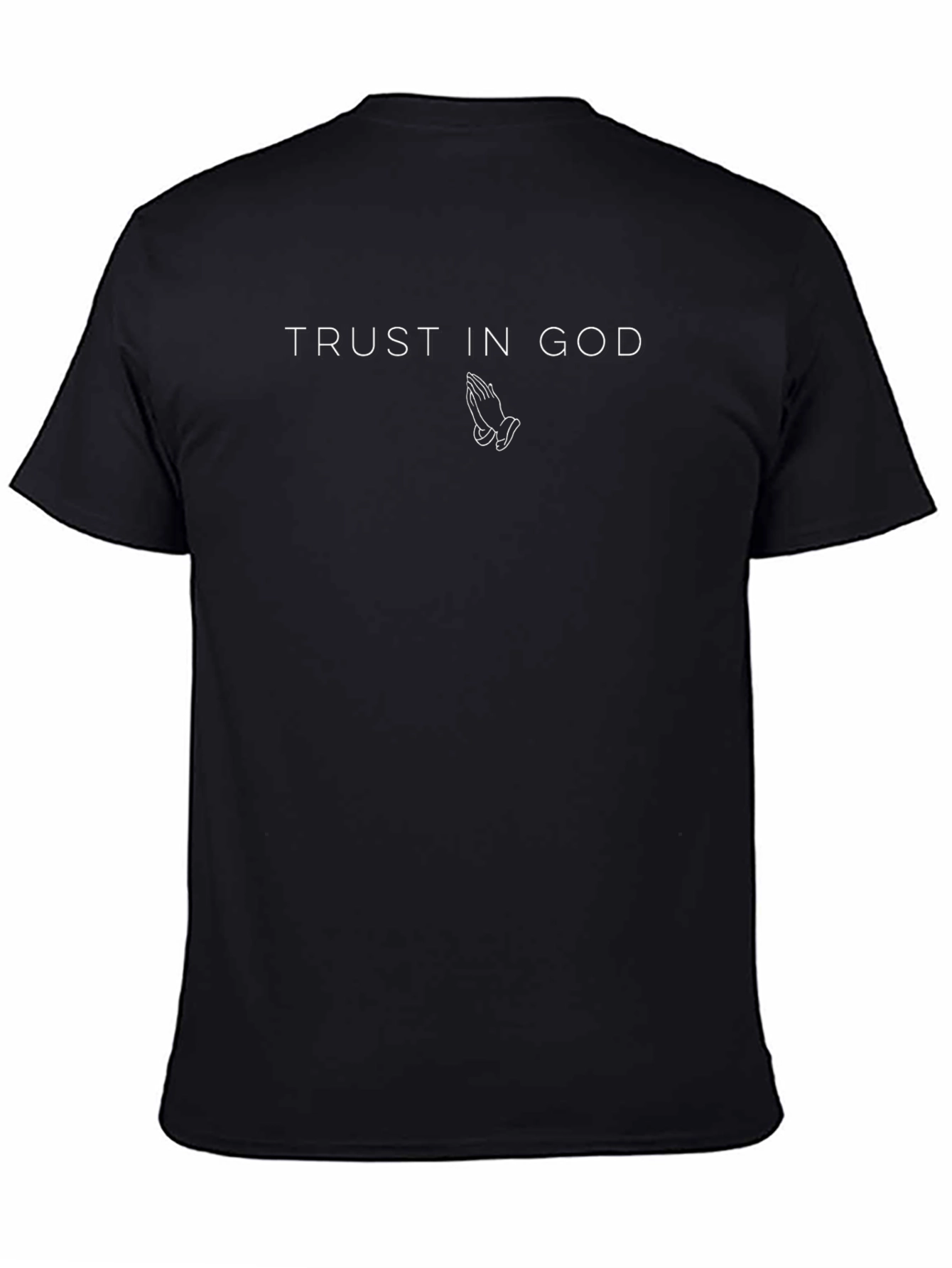 Trust in God Black Graphic T-Shirt