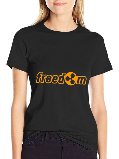 Freedom Ripple Cryptocurrency Graphic T-Shirt