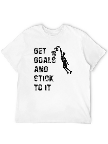 Get Goals T-Shirt: Motivational Basketball Dunk Design