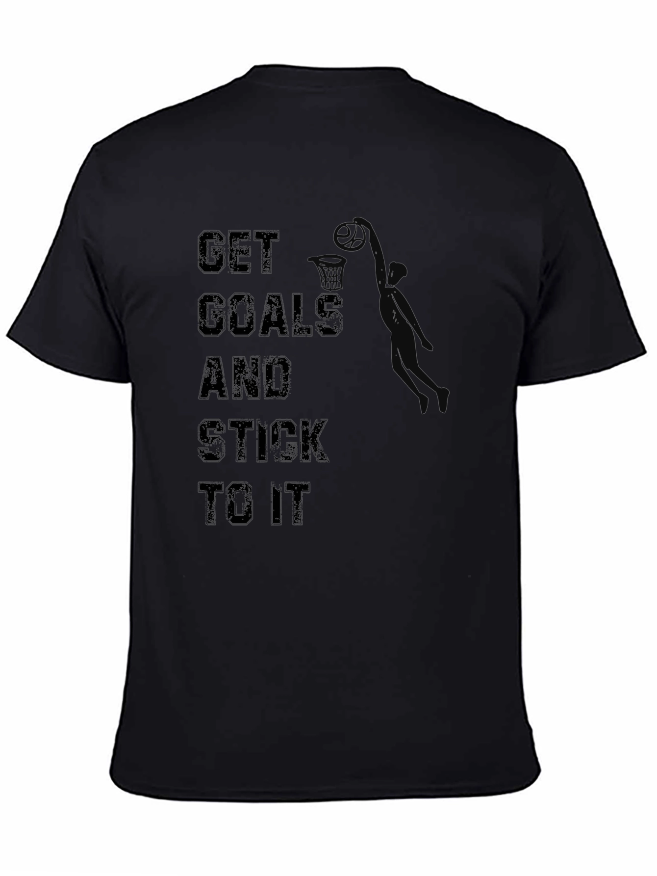 Get Goals T-Shirt: Motivational Basketball Dunk Design
