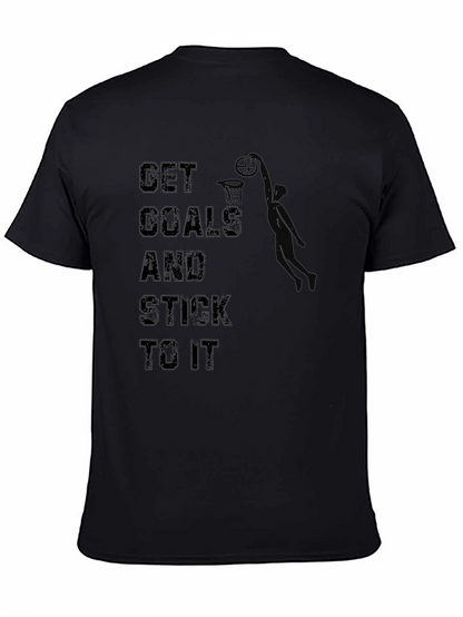 Get Goals T-Shirt: Motivational Basketball Dunk Design