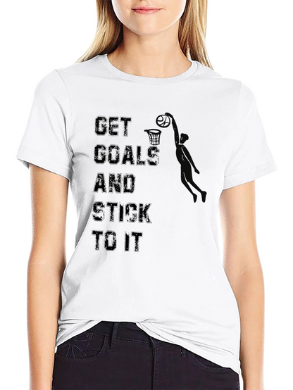 Get Goals T-Shirt: Motivational Basketball Dunk Design