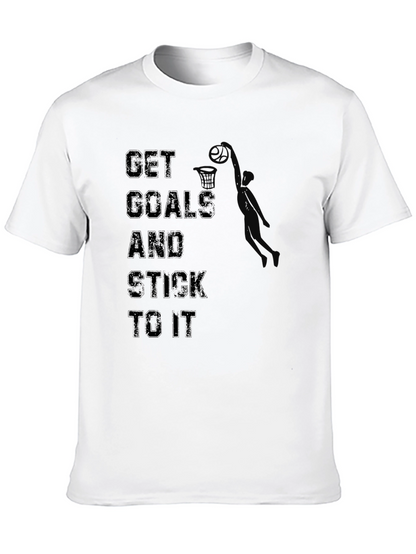 Get Goals T-Shirt: Motivational Basketball Dunk Design