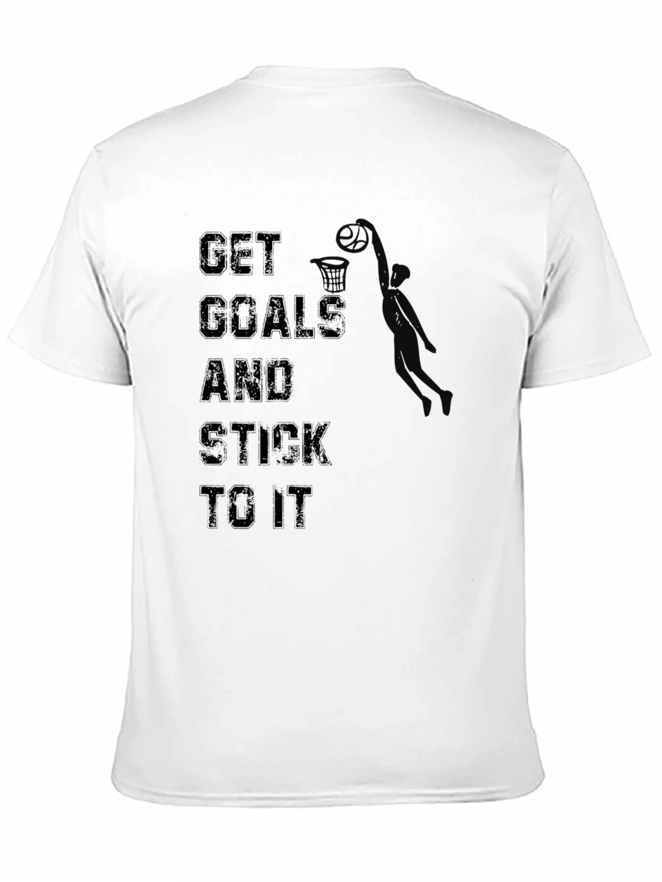 Get Goals T-Shirt: Motivational Basketball Dunk Design