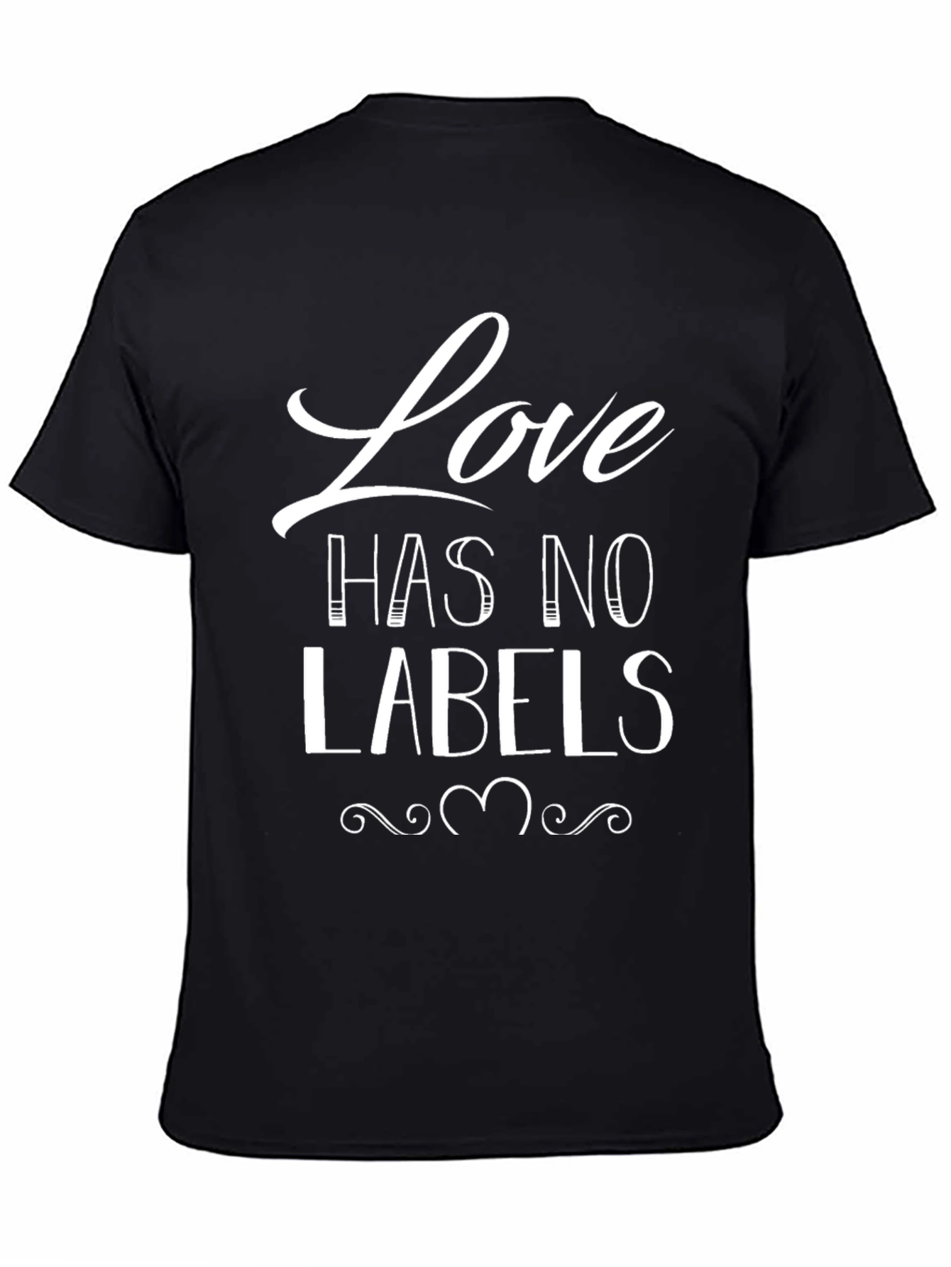 Love Has No Labels Black Graphic Tee