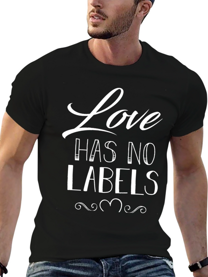Love Has No Labels Black Graphic Tee