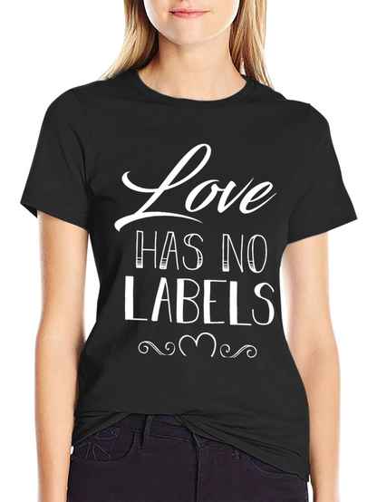 Love Has No Labels Black Graphic Tee