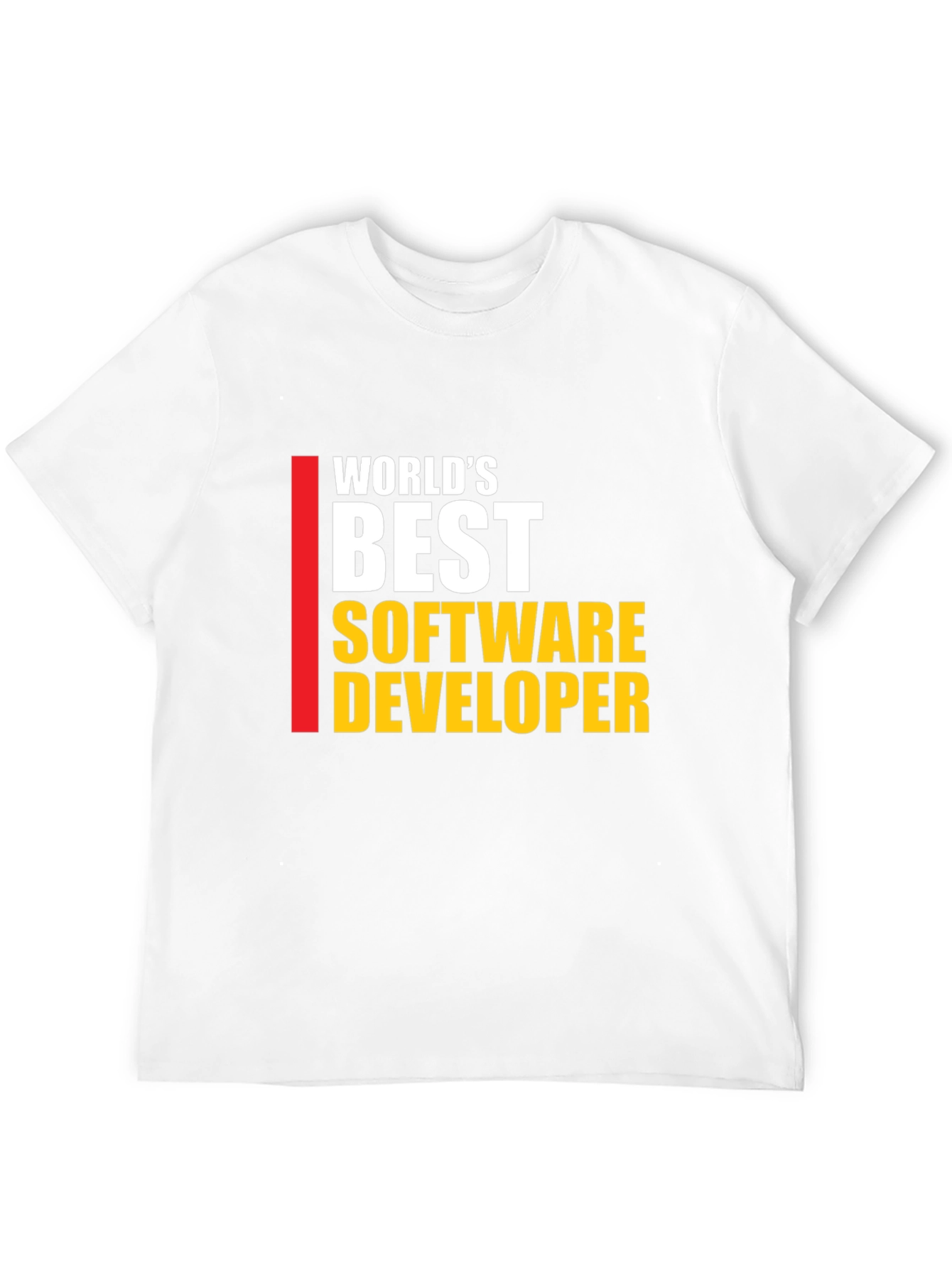 Worlds Best Software Developer T-Shirt - Black