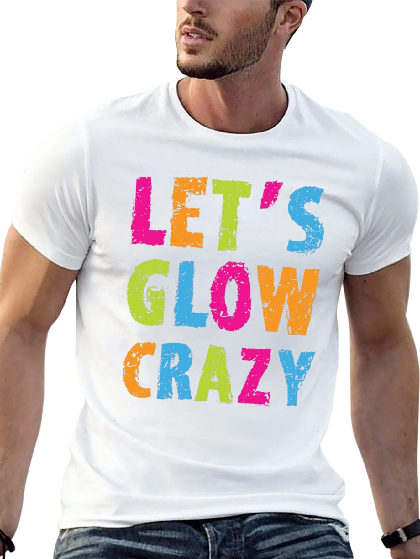Lets Glow Crazy Black T-Shirt