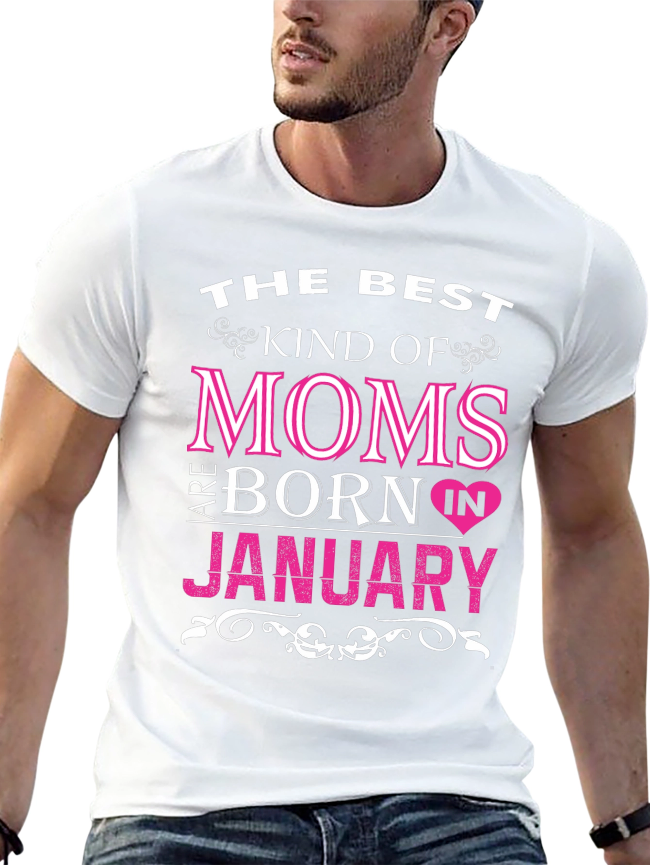Best Moms Born In January Graphic T-Shirt