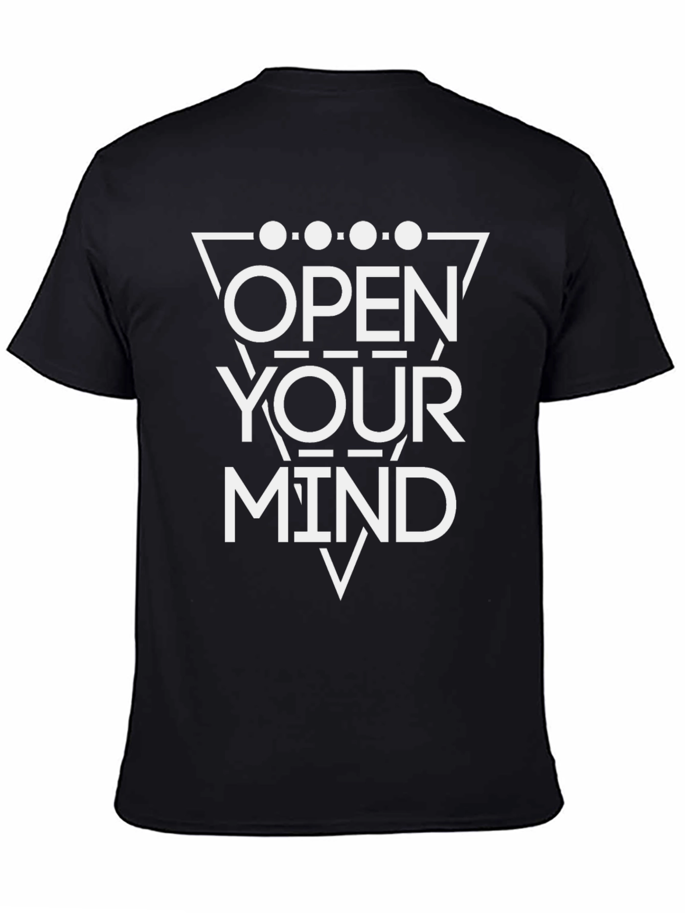 Open Your Mind Graphic T-Shirt - Black Cotton Tee