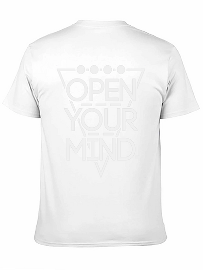 Open Your Mind Graphic T-Shirt - Black Cotton Tee