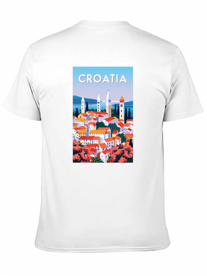 Croatia Travel Poster Graphic T-Shirt