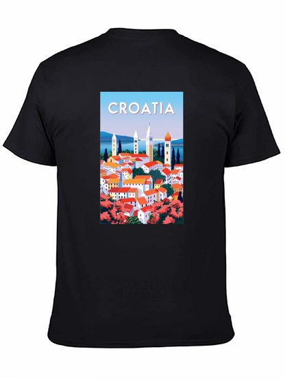 Croatia Travel Poster Graphic T-Shirt