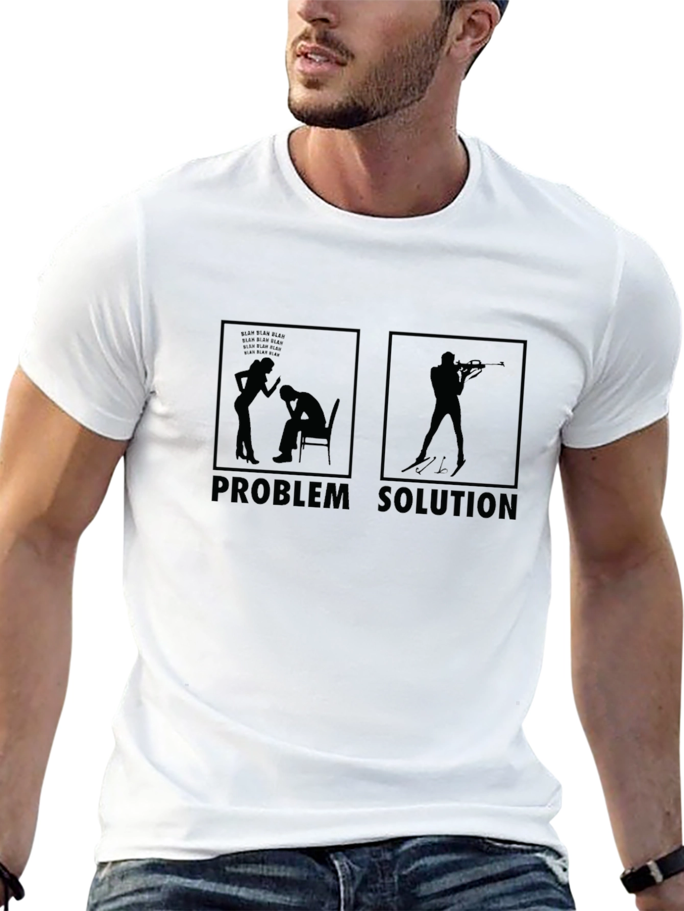 Problem Solution Biathlon T-Shirt