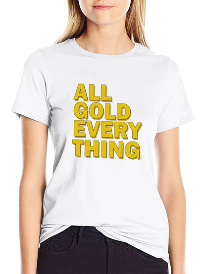All Gold Everything Black T-Shirt