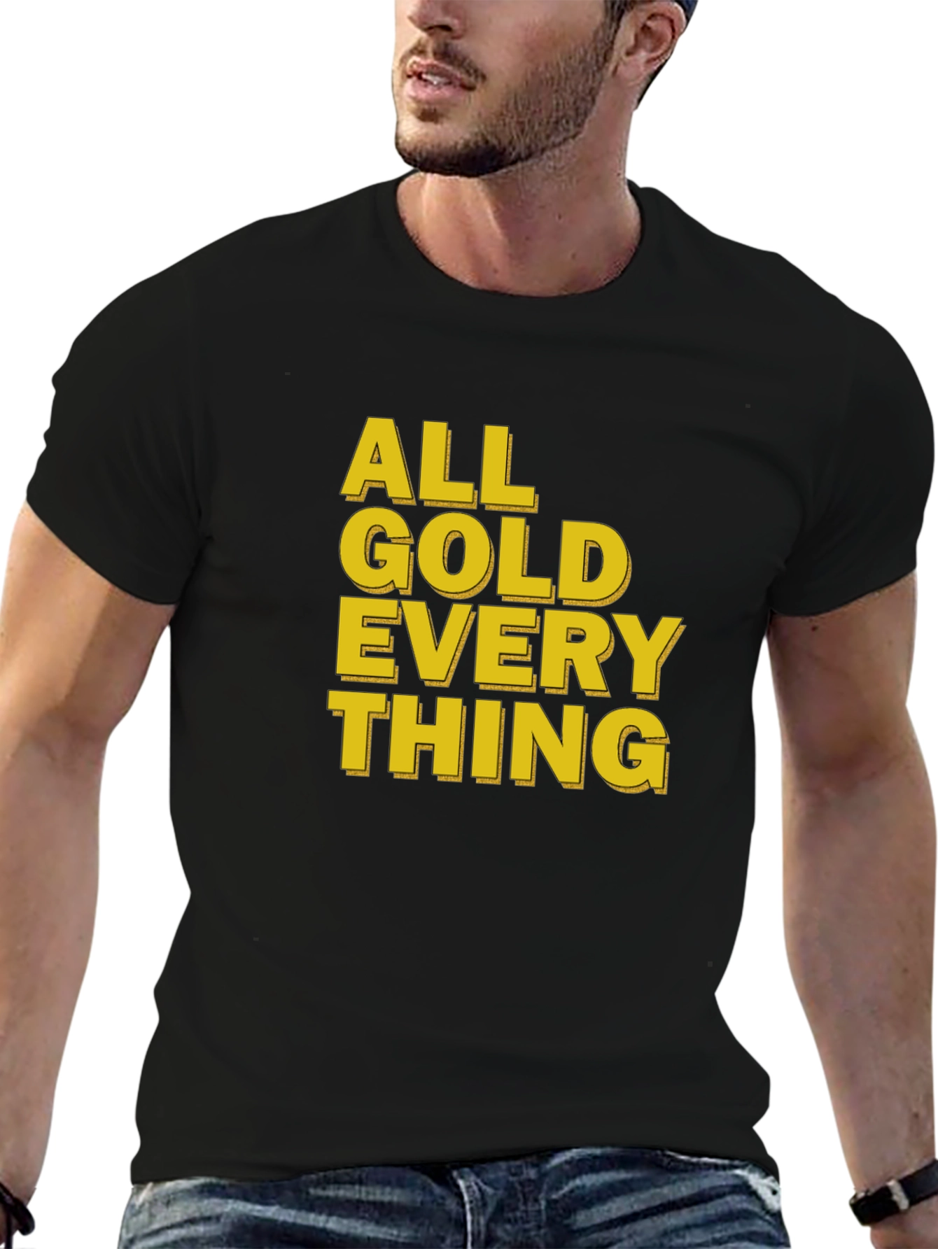 All Gold Everything Black T-Shirt