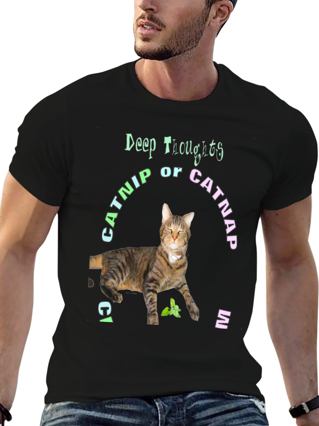 Deep Thoughts Catnip or Catnap T-Shirt