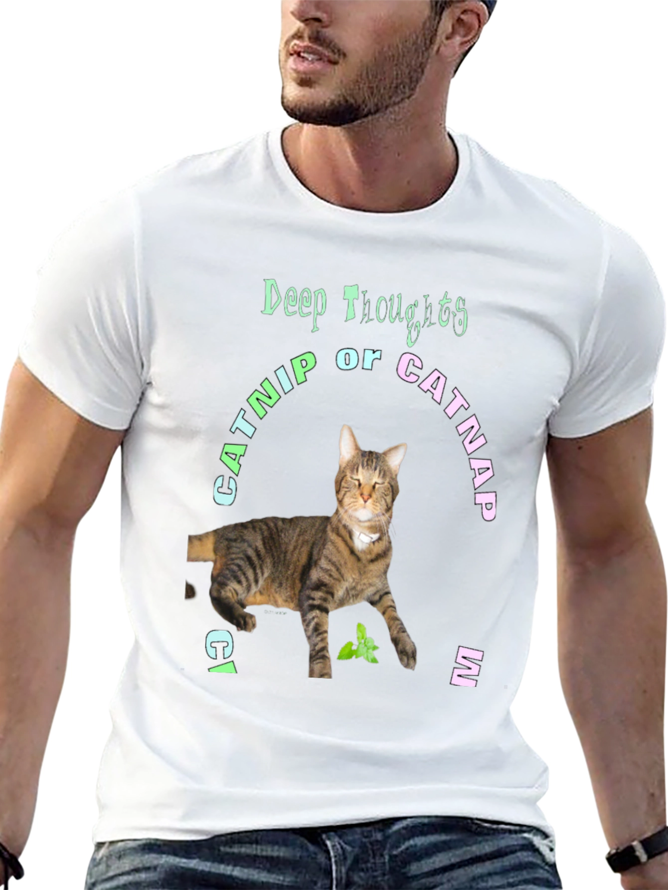 Deep Thoughts Catnip or Catnap T-Shirt