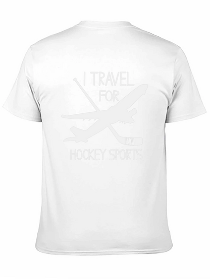 I Travel for Hockey Sports Graphic Tee