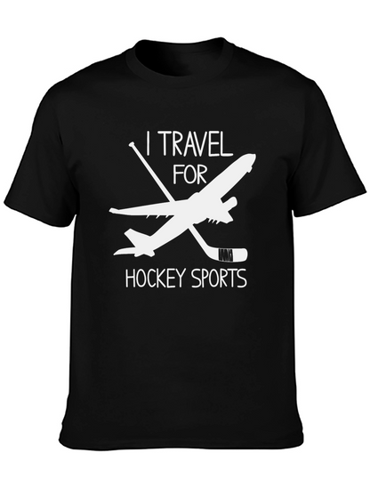 I Travel for Hockey Sports Graphic Tee