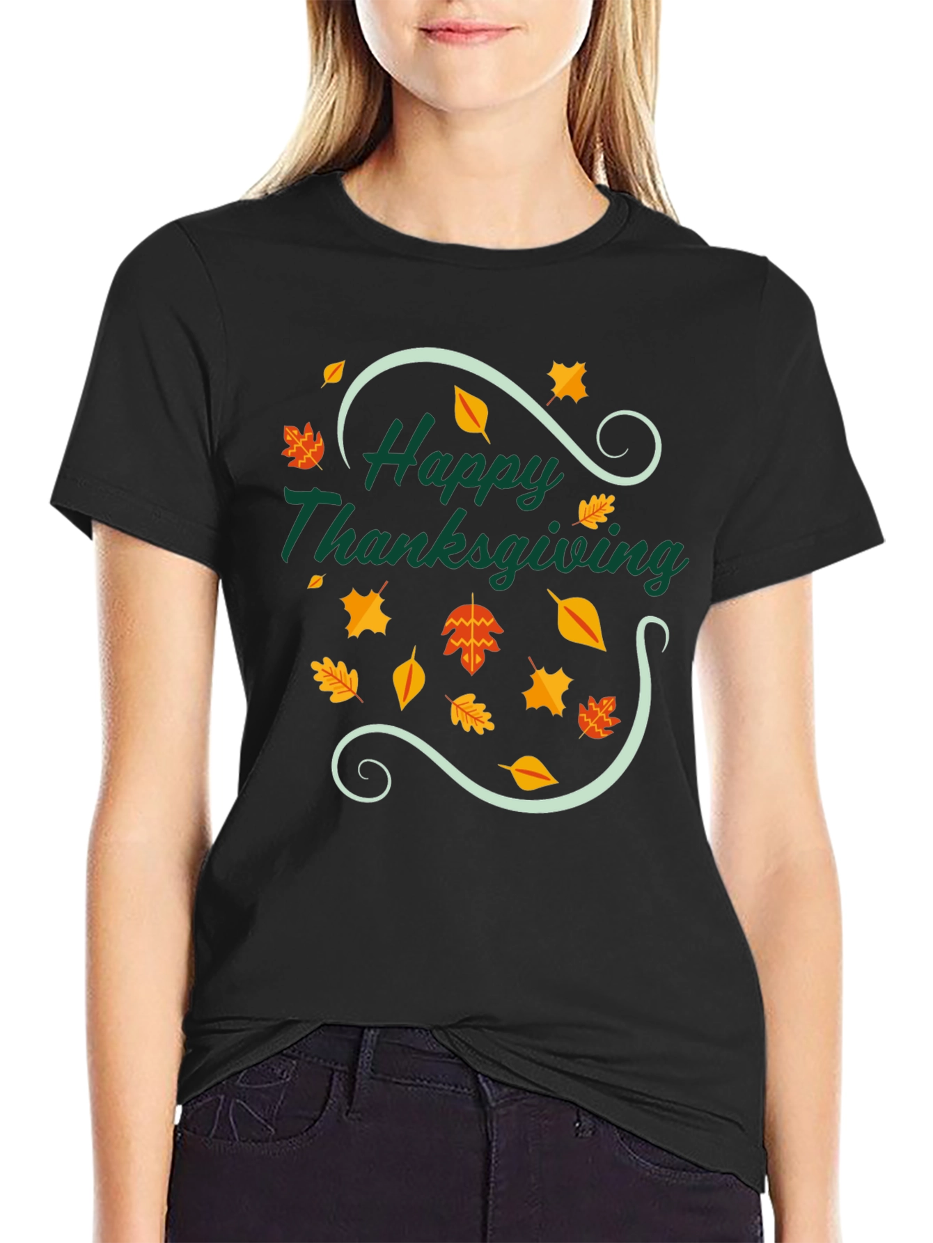 Happy Thanksgiving T-Shirt - Festive Fall Design
