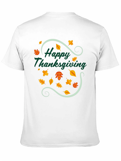 Happy Thanksgiving T-Shirt - Festive Fall Design