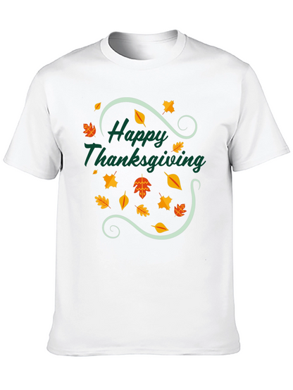 Happy Thanksgiving T-Shirt - Festive Fall Design