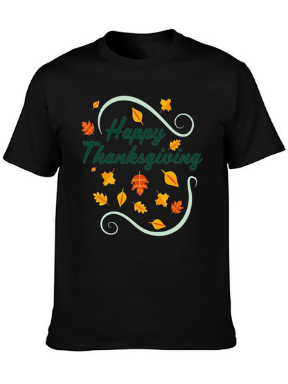 Happy Thanksgiving T-Shirt - Festive Fall Design