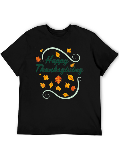 Happy Thanksgiving T-Shirt - Festive Fall Design