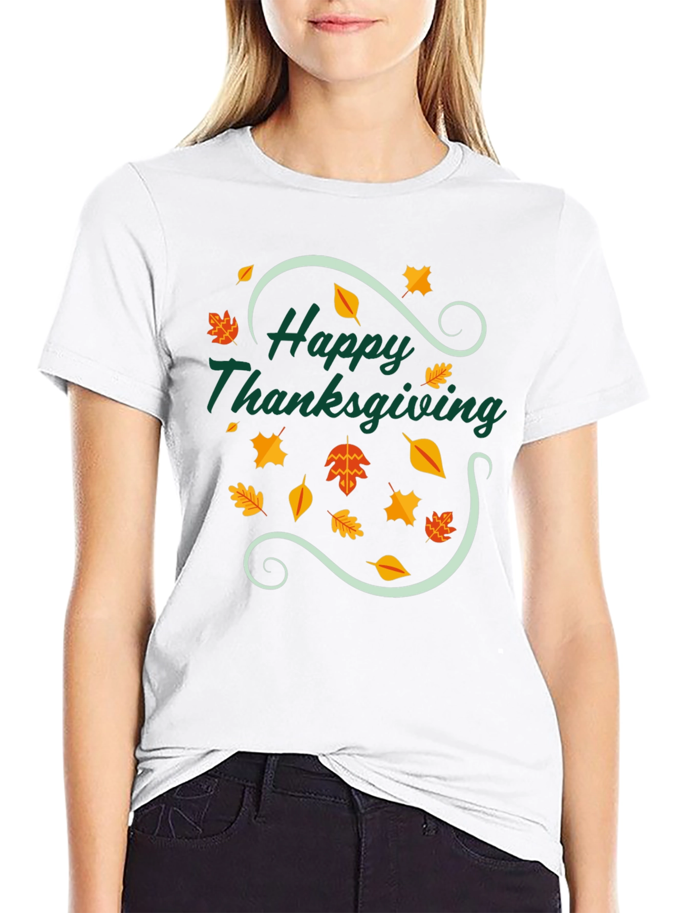 Happy Thanksgiving T-Shirt - Festive Fall Design