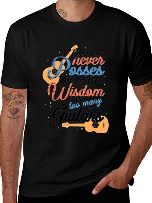 Guitar Wisdom Graphic T-Shirt - Music Lover Tee