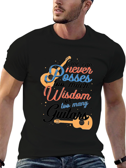 Guitar Wisdom Graphic T-Shirt - Music Lover Tee