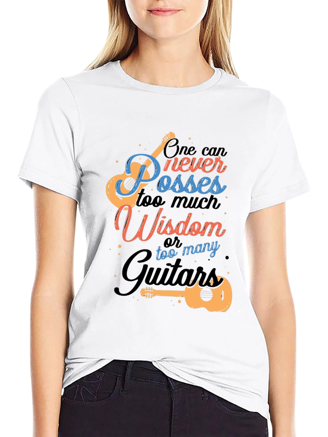 Guitar Wisdom Graphic T-Shirt - Music Lover Tee