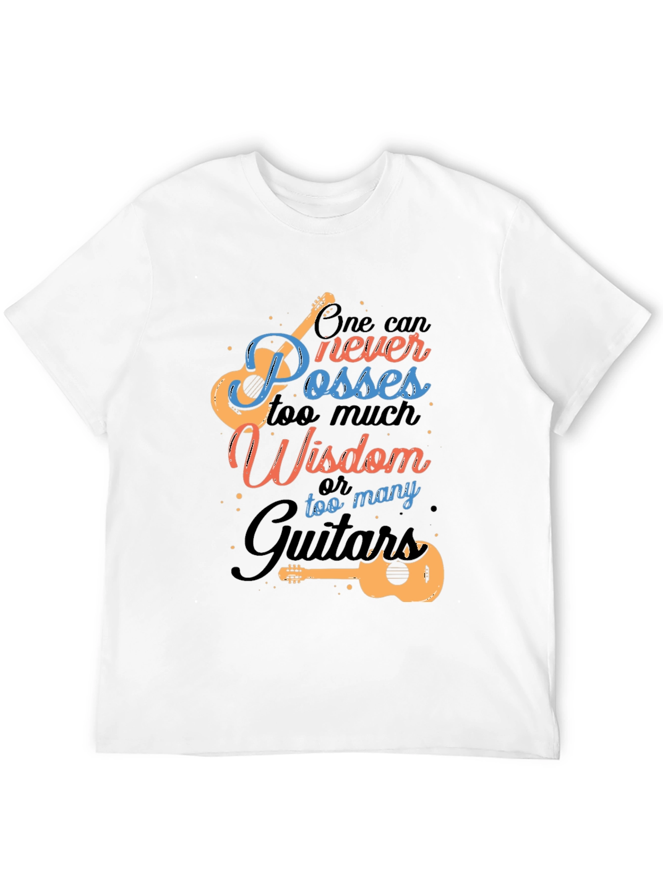 Guitar Wisdom Graphic T-Shirt - Music Lover Tee